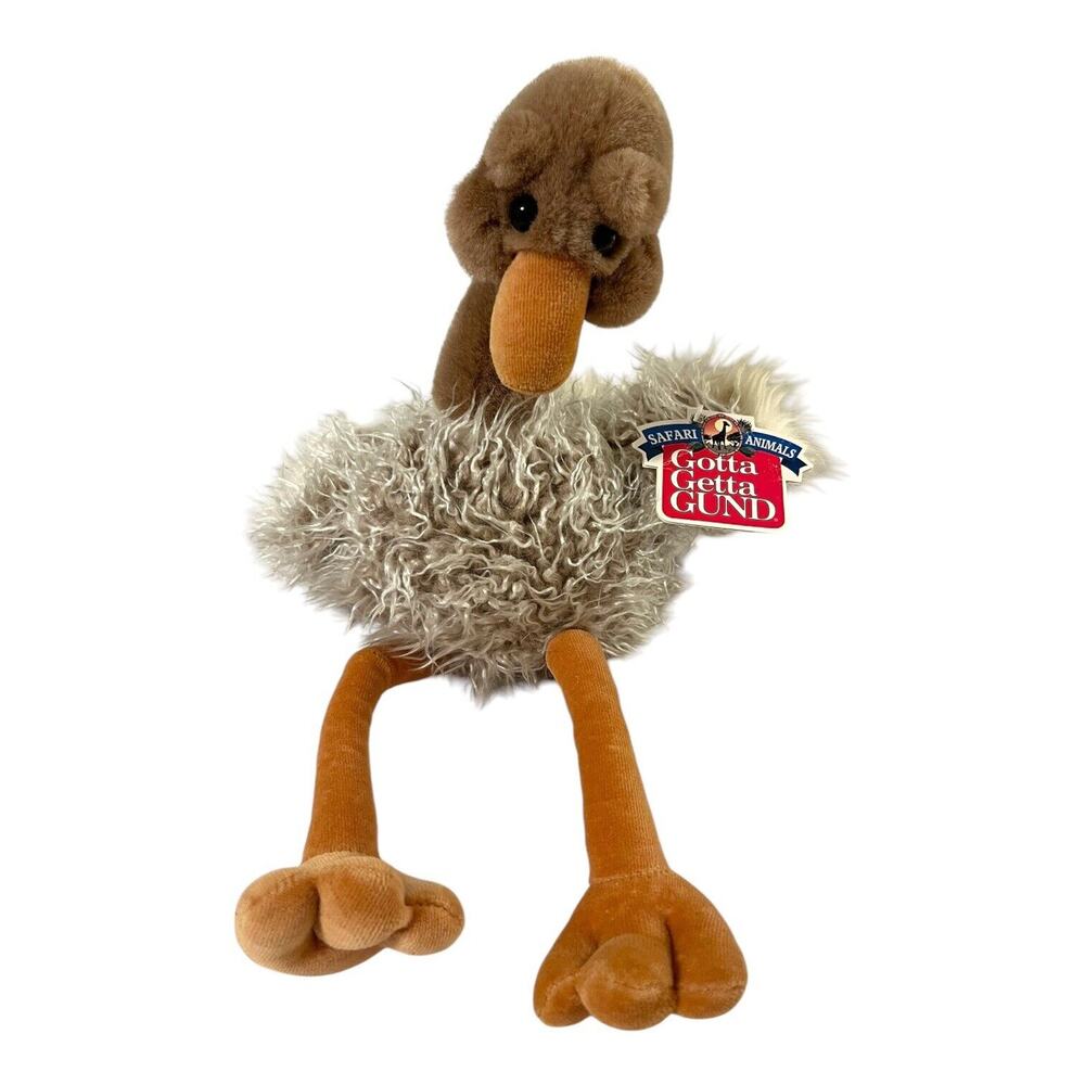 Gund Ostrich Plush Stuffed Animal Toy‎ with Tag Dahling Rare 17" Large